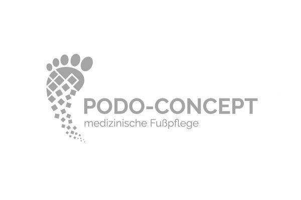 Logo Design Podo-Concept in grau