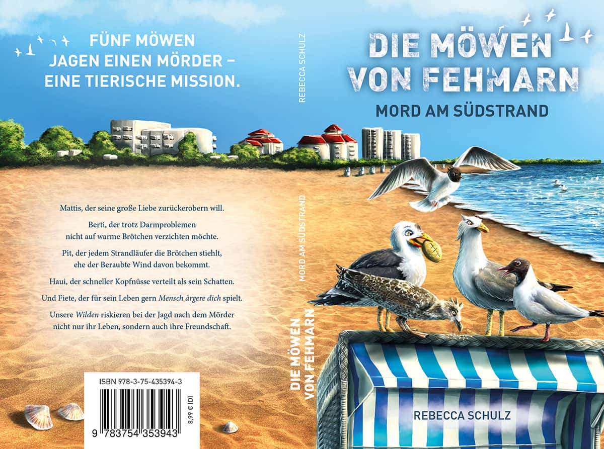 The Seagulls of Fehmarn, book cover design, illustrator wanted, Andrea Baitz, book illustrator wanted, book illustrator, book illustration, looking for illustrator